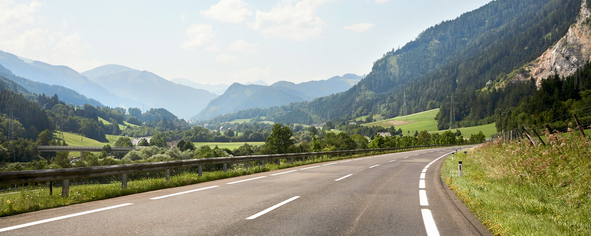 Landstraße im Gasteinertal