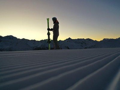 Early Morning Skiing 1