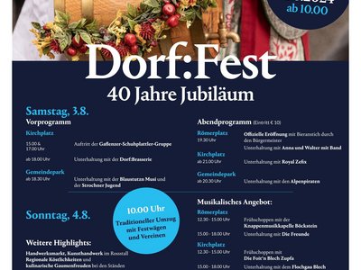 Dorffest Plakat